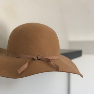 Tan Wool Floppy Hat